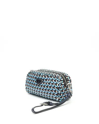 Prada Nylon Toiletry Pouch In Blue
