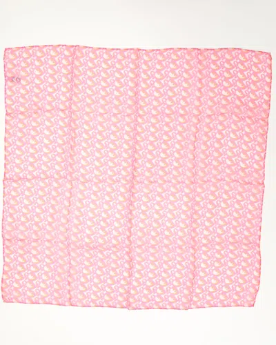 Dior Christian  60 Silk Scarf In Pink