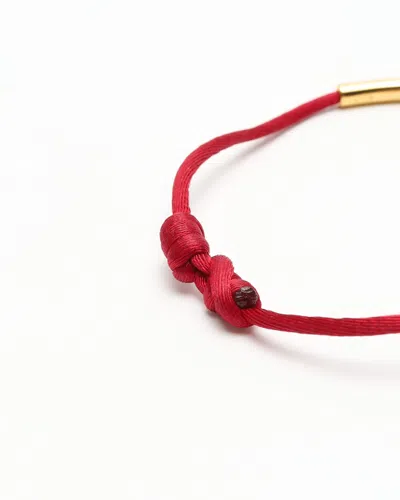 Bvlgari Serpenti Forever Bracelet In Ruby Red Fabric In Red