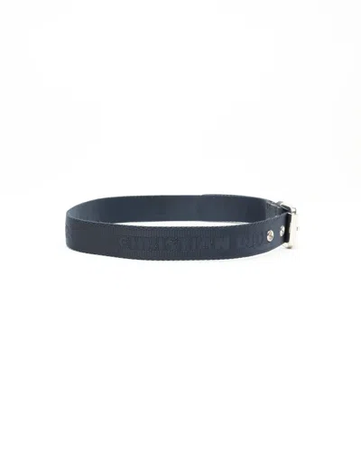 Dior Christian  Nylon Belt, Size 60 In Blue