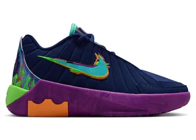 Pre-owned Nike Lebron Witness 9 King Of The Court Sneakers In Blue Void/vivid Purple/green Strike
