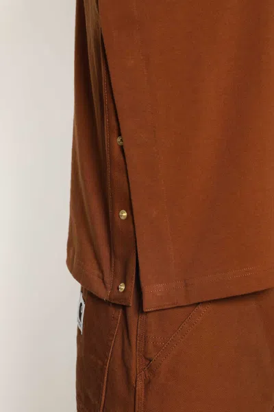 Sacai X Carhartt Wip T-shirt In Brown