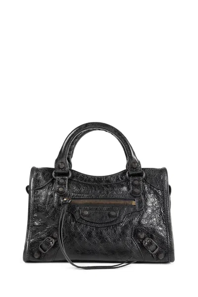Balenciaga Le City Mini Tote Bag Black Women In Black