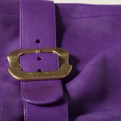 Miu Miu Nappa Leather Boots With Buckle In Animal Print