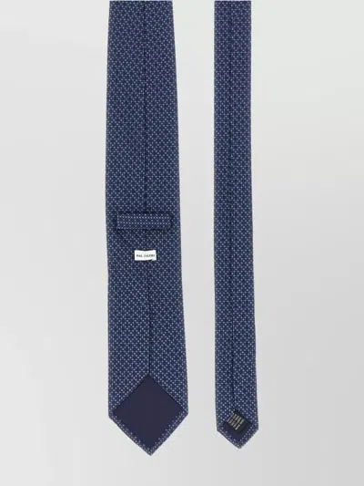 Pal Zileri Patterned Silk Tie Ties And Papillon Blue In Blue