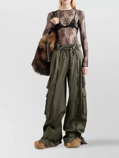 Dolce & Gabbana Lace Body In Animal Print