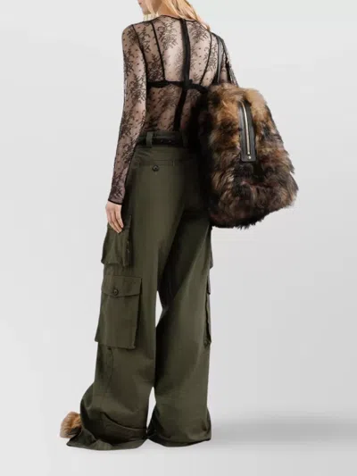 Dolce & Gabbana Lace Body In Animal Print