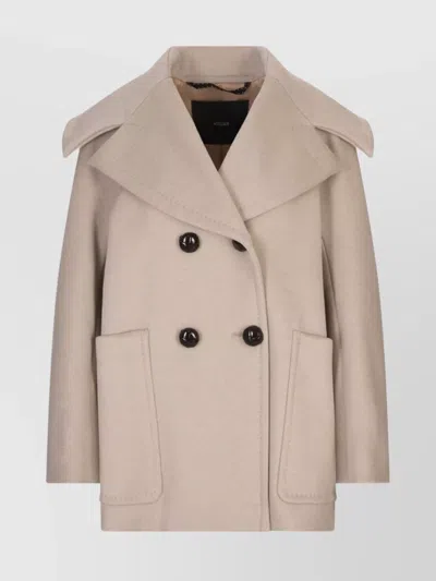 Max Mara Mario Double-breasted Cashmere Coat In Multi