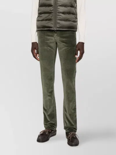 Jacob Cohen Tailored Denim Trousers Five Pockets In Green