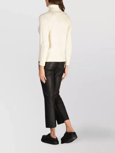 Drumohr Turtleneck Long Sleeve Knit Sweater In Neutral