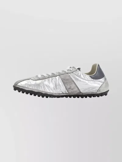 Maison Margiela Sprinters Nylon And Leather Low-top Sneakers In Multi