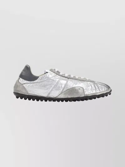 Maison Margiela Sprinters Nylon And Leather Low-top Sneakers In Multi