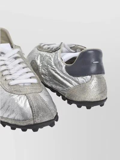 Maison Margiela Sprinters Nylon And Leather Low-top Sneakers In Multi