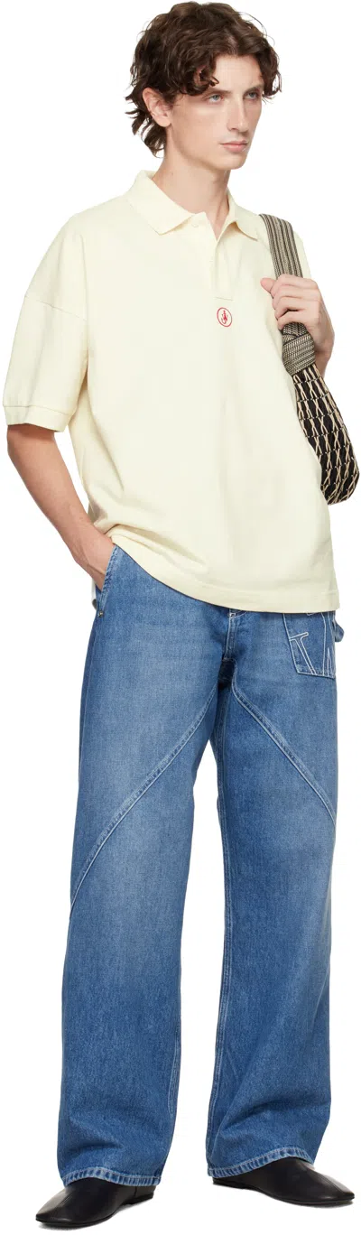 Jw Anderson Twisted Workwear Jeans In Blue