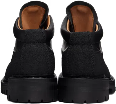 Our Legacy Black Quest Boots In Animal Print