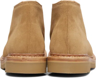 Our Legacy Beige Suede Chukka Ankle Boots In Brown