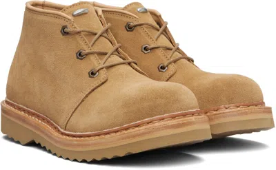 Our Legacy Beige Suede Chukka Ankle Boots In Brown