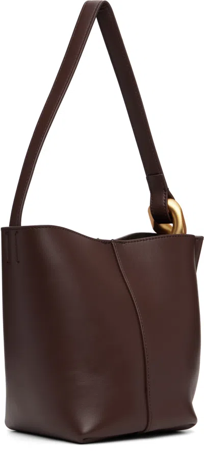 Jw Anderson J. W. Anderson The Jwa Corner Small Bucket In Burgundy
