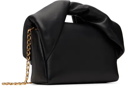 Jw Anderson Women Black Nappa Leather Midi Twister Handbag In Black
