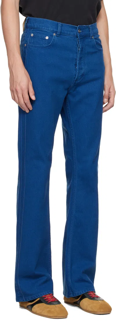 Jw Anderson Bootcut Jeans In Blue