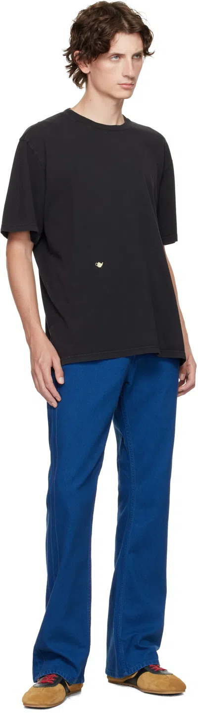 Jw Anderson Bootcut Jeans In Blue