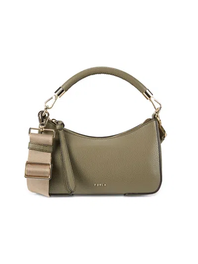 Furla Women's Mini Emera Leather Crossbody Bag In Green