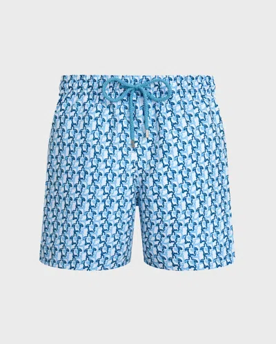 Vilebrequin Micro Ronde Des Tortues Rainbow Stretch Short Swim Shorts In Multi