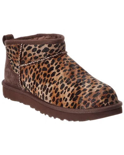 Ugg Woman "classic Ultra Mini Caspian" In Brown