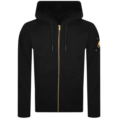 Moose Knuckles Linden Bunny Zip Hoodie Black In Black