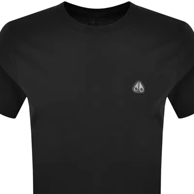 Moose Knuckles Crescent T Shirt Black In Black