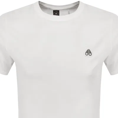Moose Knuckles Crescent T Shirt White In White
