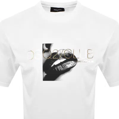 Dsquared2 Dsquared White Cotton T-shirt In White