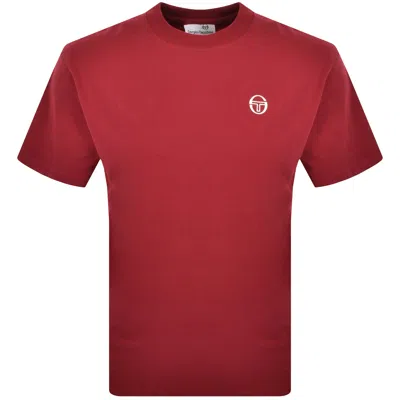 Sergio Tacchini Trento T Shirt Rhubarb In Red