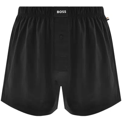 Hugo Boss Boss Underwear 2 Pack Boxer Shorts Black In Black
