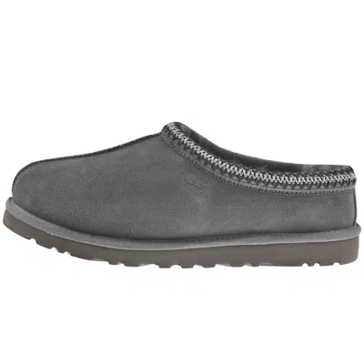 Ugg Tasman Braided-trim Slipper Boots In Gray