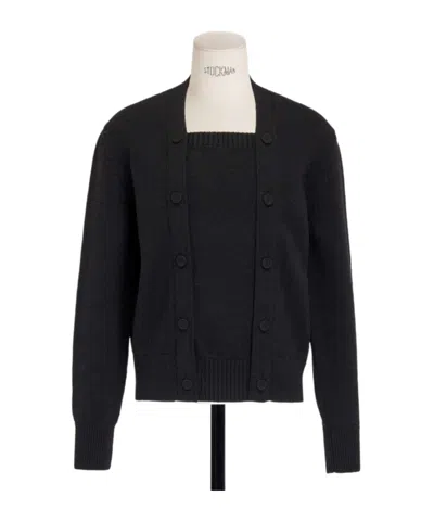 Dior Cardigan With Christian  Paris Tag In Black