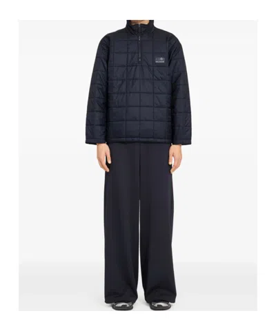 Mm6 Maison Margiela Salomon Collaboration High Collar Quilted Jacket In Blue