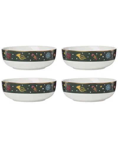 Lenox Set Of 4 Nutcracker Ballet All Purpose Bowls In White