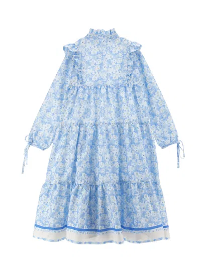Philosophy Di Lorenzo Serafini Philosophy Kids  Romantic Floral Chiffon Dress In Multi