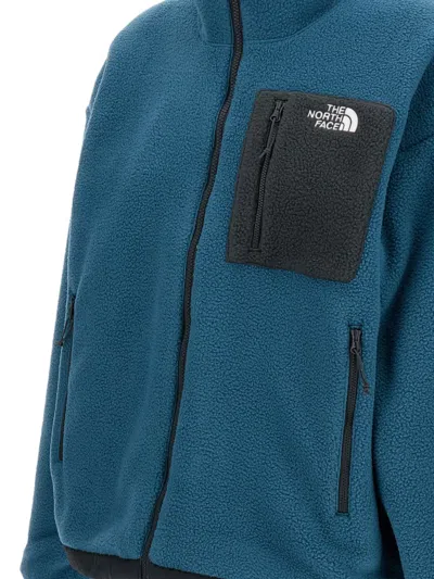 The North Face Versatile Jacket With High Collar And Pockets In Blue