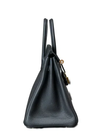 Pre-owned Hermes 2024 Birkin 25 Handbag In Black