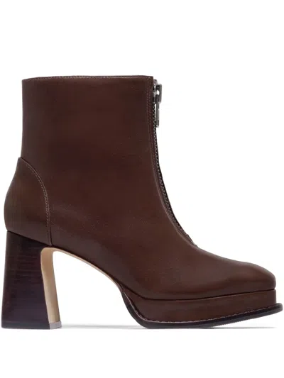 Bernardo Footwear Mafalda Platform Bootie In Brown
