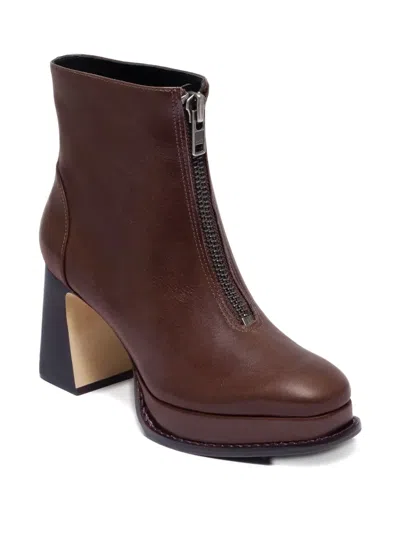 Bernardo Footwear Mafalda Platform Bootie In Brown