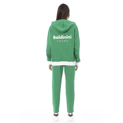 Baldinini Trend Green Cotton Tracksuit In Green