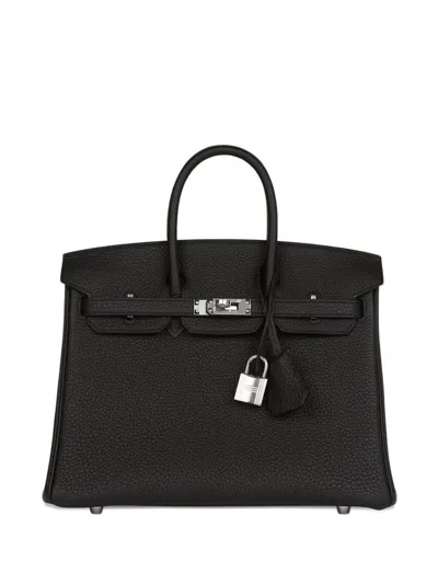 Pre-owned Hermes 2023 Birkin 25 Handbag In Black