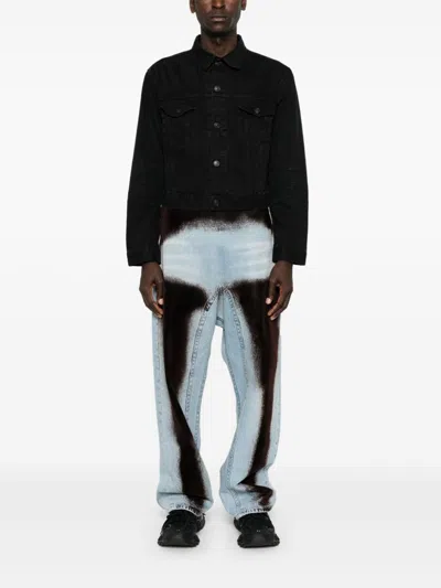 Balenciaga Women Denim Cotton Jacket In Black