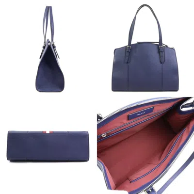 Pre-owned Bally Navy Leather Shoulder Bag ()