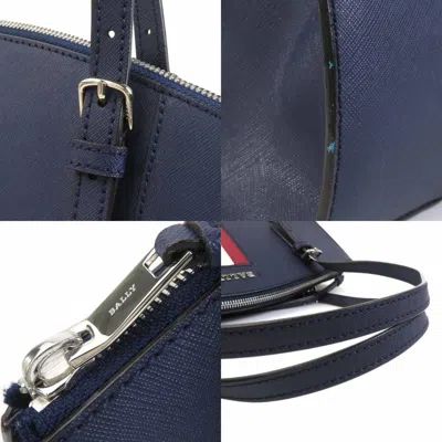 Pre-owned Bally Navy Leather Shoulder Bag ()