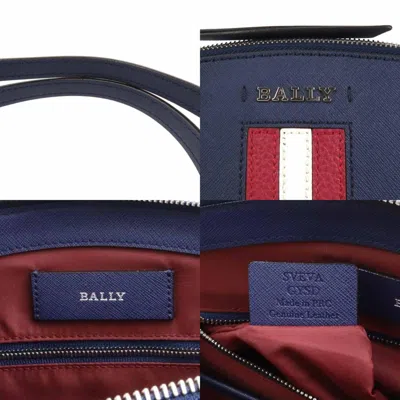 Pre-owned Bally Navy Leather Shoulder Bag ()