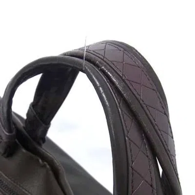 Pre-owned Bottega Veneta Dark Brown Leather Handbag Shoulder Bag Tote Bag ()